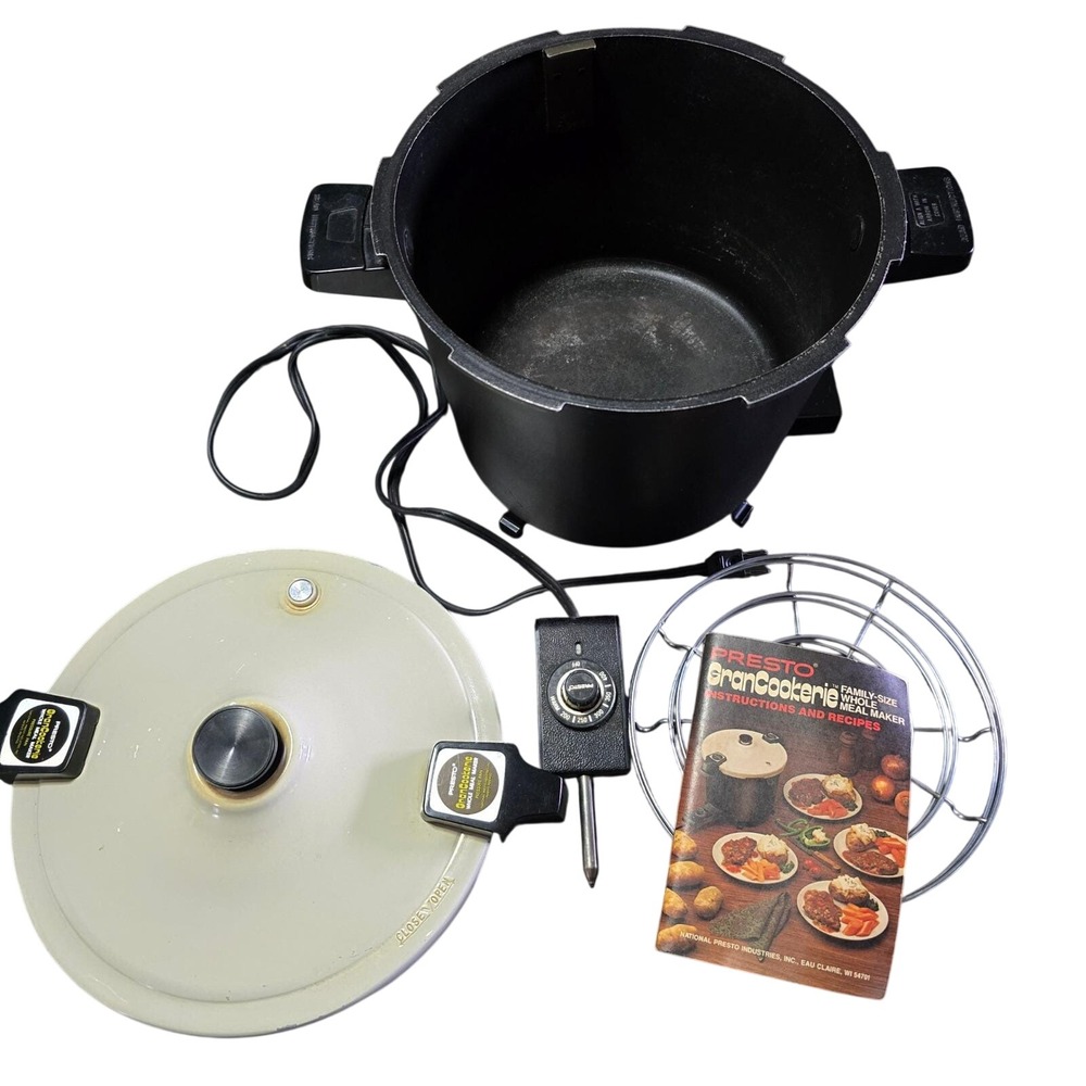 Vintage Presto GranCookerie Whole Meal Maker Electric Pressure Cooker 6 Qt